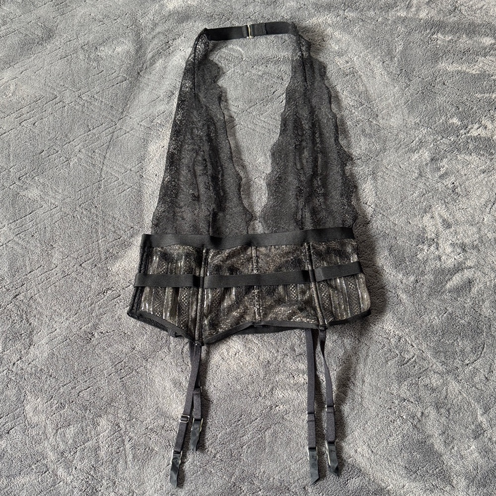 Victoria's Secret Black Lace Bustier